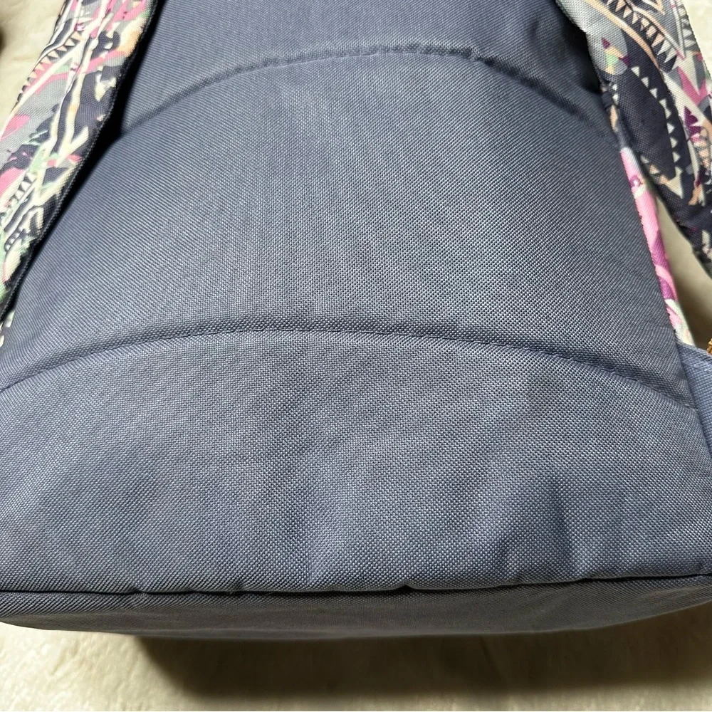 Madison & Dakota Aztec Tribal Print Flap Top Backpack Pink Blue